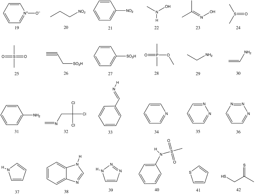 42 organic molecules